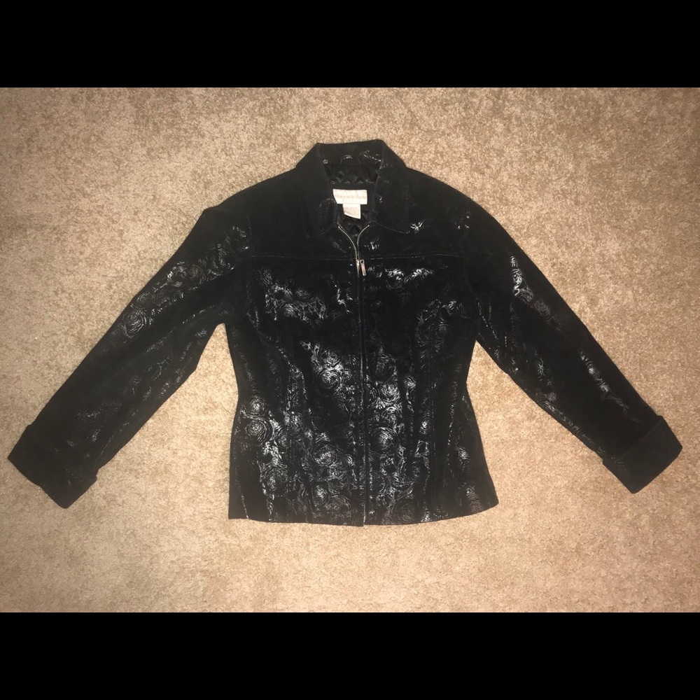 Monroe & Main Suede Rose Jacket